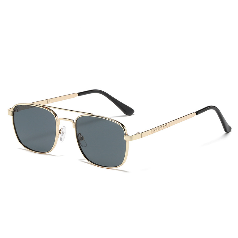 FASHIONABLE AND SIMPLE SQUARE METAL SUNGLASSES