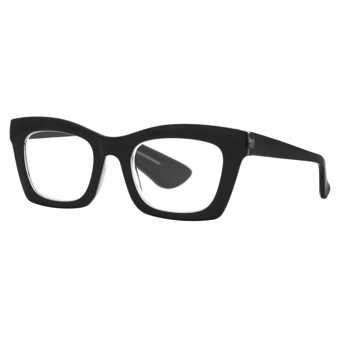 QUADRATISCHE CAT-EYE-LESEBRILLE MIT BLAULICHTSCHUTZ