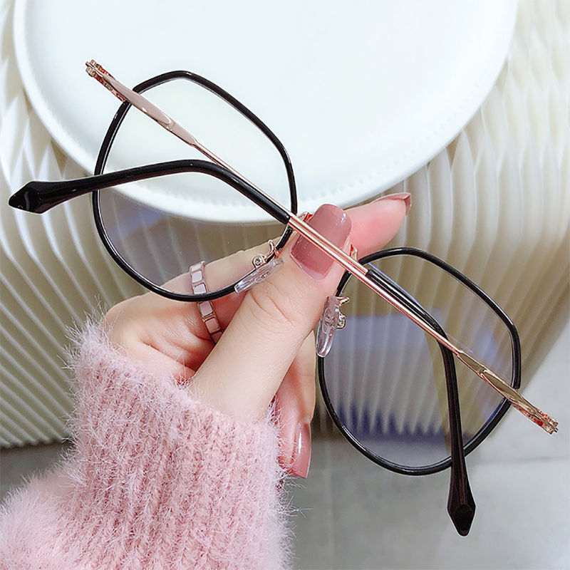 WOMEN'S FASHION METAL FRAME HD ANTI-BLUE LIGHT READING GLASSES