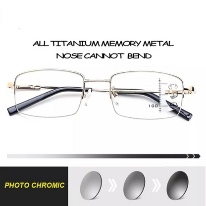 MULTI-FOKUS MEMORY TITANRAHMEN ANTI-BLAULICHT-BRILLE