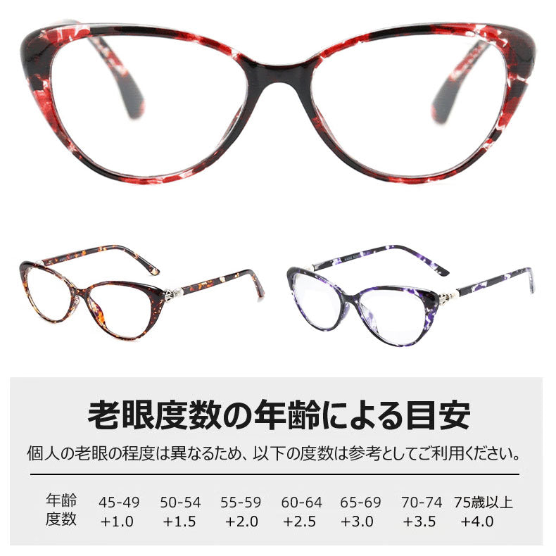 Eterlens  ファッショナブルなキャッツアイ老眼鏡