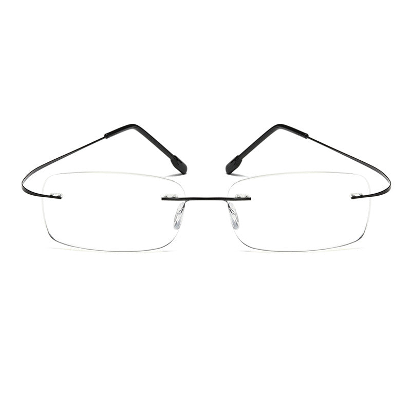 GAFAS PARA PRESBICIA SIN MONTURA ANTI-LUZ AZUL DE TITANIO