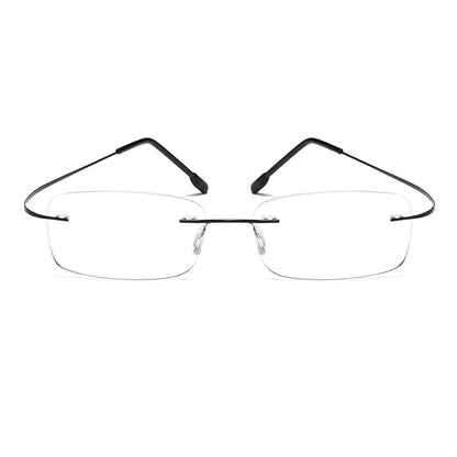 TITANIUM ANTI-BLUE LIGHT RIMLESS PRESBYOPIA GLASSES