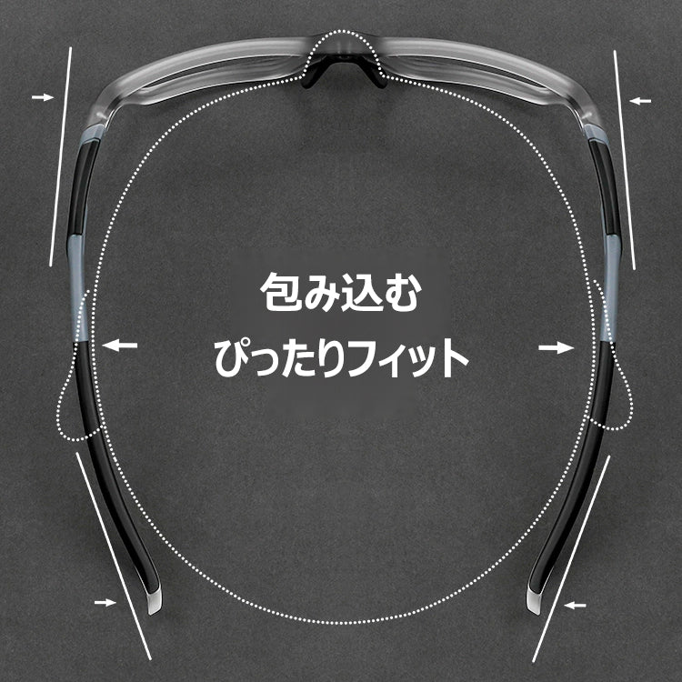 Eterlens 滑り止め付きブルーライトカットスポーツ老眼鏡