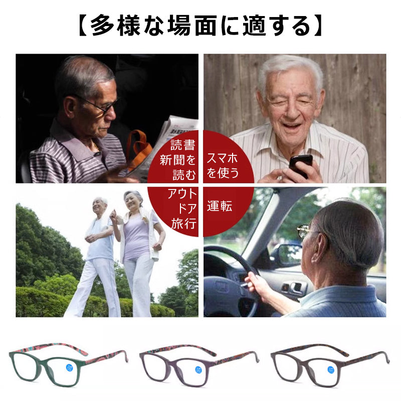 Eterlens ブルーライトカット遠近両用老眼鏡