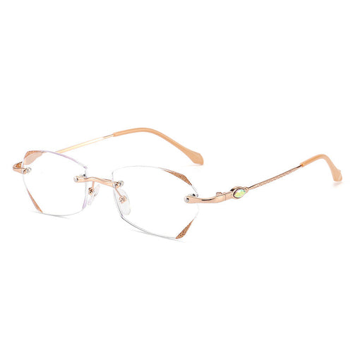 Galvanisierte, randlose Presbyopie-Brille mit Diamantschliff