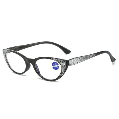 CAT EYE DIAMOND ANTI-BLUE LIGHT READING GLASSES