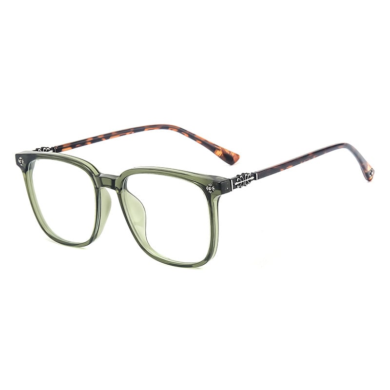 RETRO-LESEBRILLE MIT QUADRATISCHEM RAHMEN