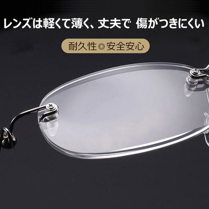 Eterlens リムレスメモリーチタン高精細老眼鏡