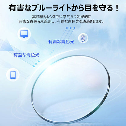 Eterlens おしゃれなブルーライトカット老眼鏡