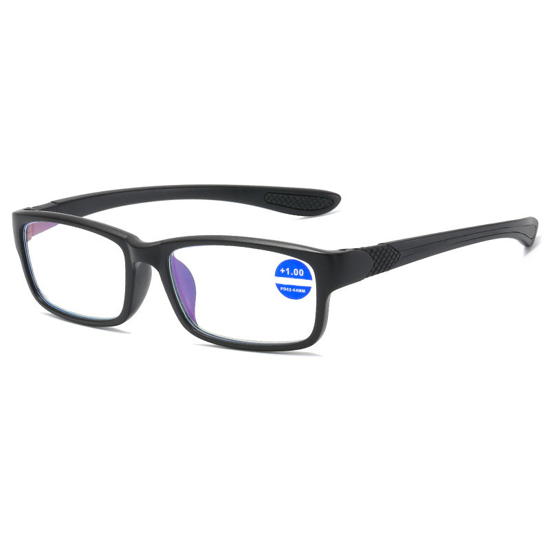 TWO-COLOR FRAME SPORTS ANTI-BLUE LIGHT READING GLASSES