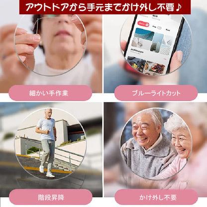 Eterlens  ブルーライトカットレンズ搭載 フレームレスシニアグラス