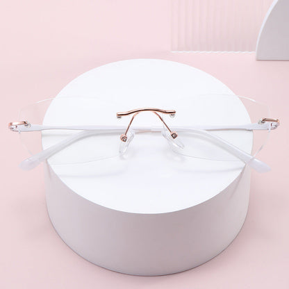 FRAMELESS GRADIENT DOUBLE-LAYER ULTRA-LIGHT ANTI-BLUE LIGHT READING GLASSES