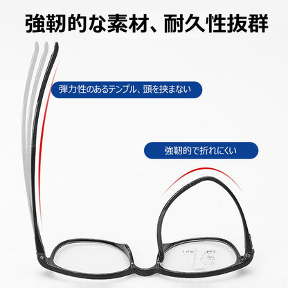 Eterlens 女性用ブルーライトカット多焦点老眼鏡