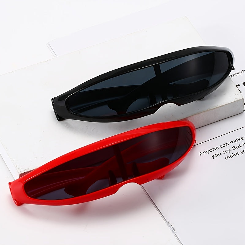 MEN'S FUTURISTIC STYLIST ONE-PIECE PC 100% UV PROTECTION SUNGLASSES