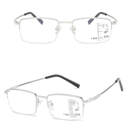 RING FOCUS PROGRESSIVE MULTI-FOCAL ANTI-BLUE LIGHT READING GLASSES