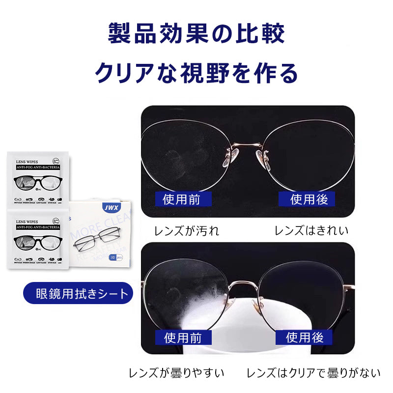 Eterlens  眼鏡用曇り止め拭きシート-m