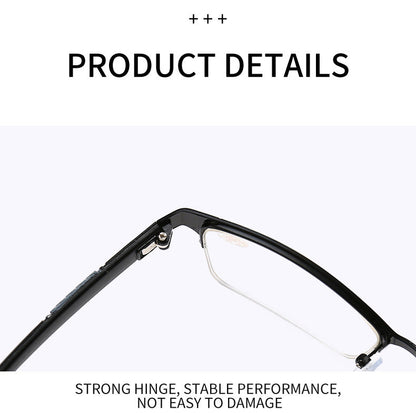 METAL ALLOY HALF FRAME READING GLASSES