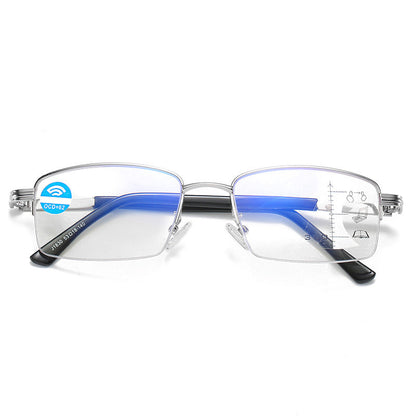 ANTI-BLUE LIGHT PROGRESSIVE MULTI-FOCUS READING GLASSES