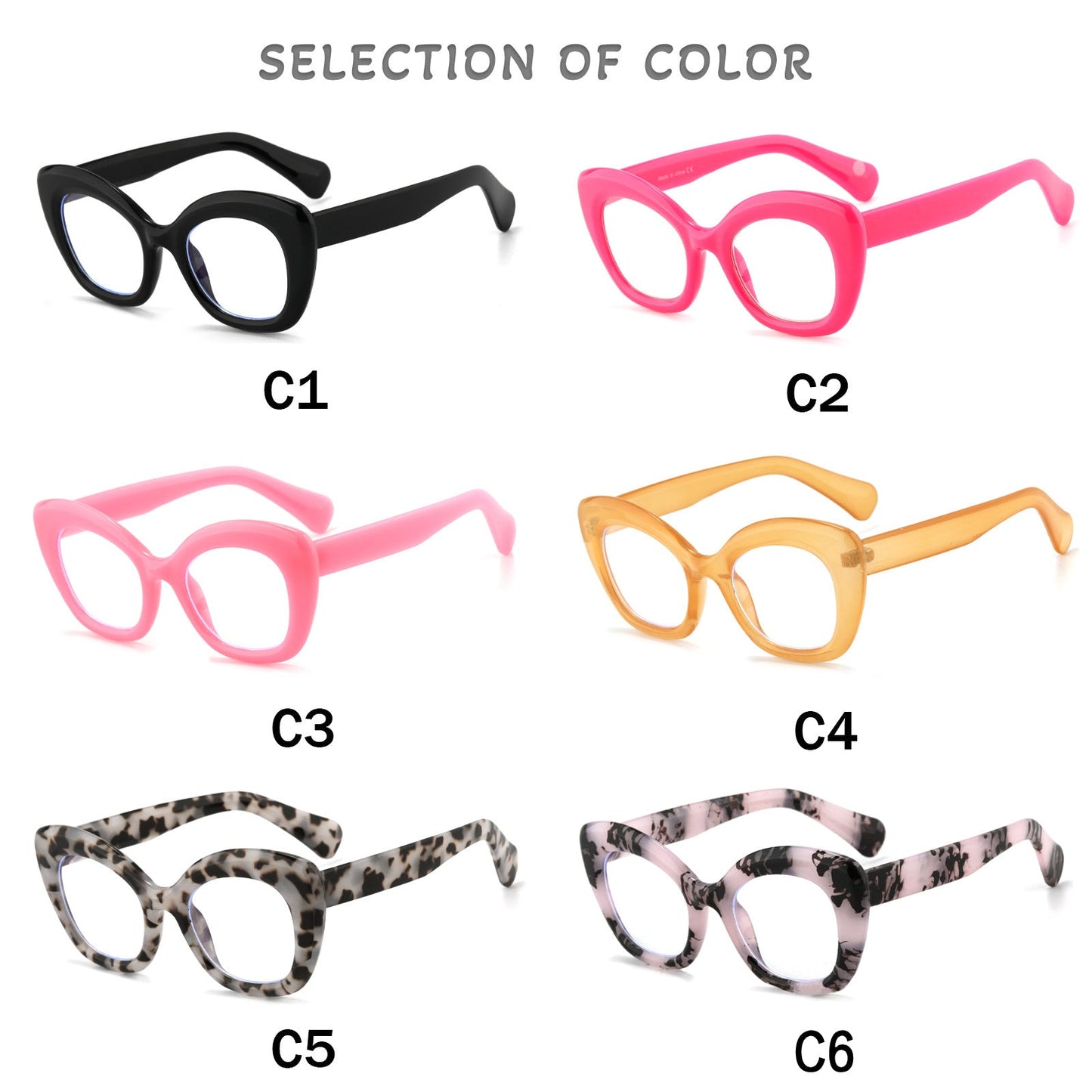 CLASSIC LARGE FRAME RETRO ANTI-BLUE LIGHT READING GLASSES